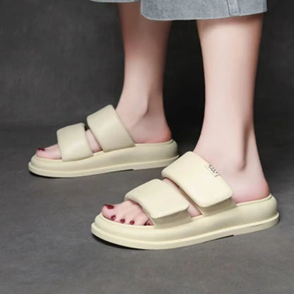 Soft Sandy Leather Sandals
