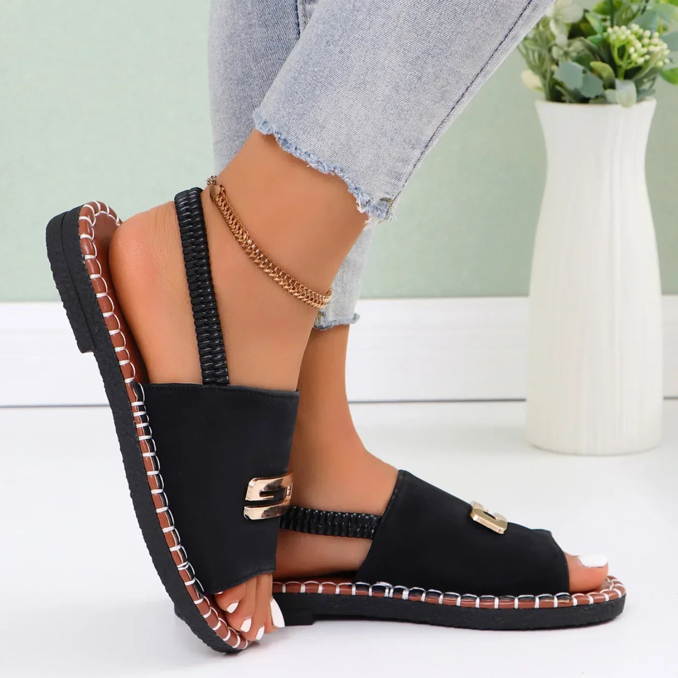 Gemma Gold Sandals