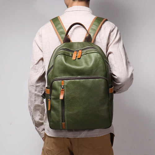 Azzurro Genuine Leather Backpack