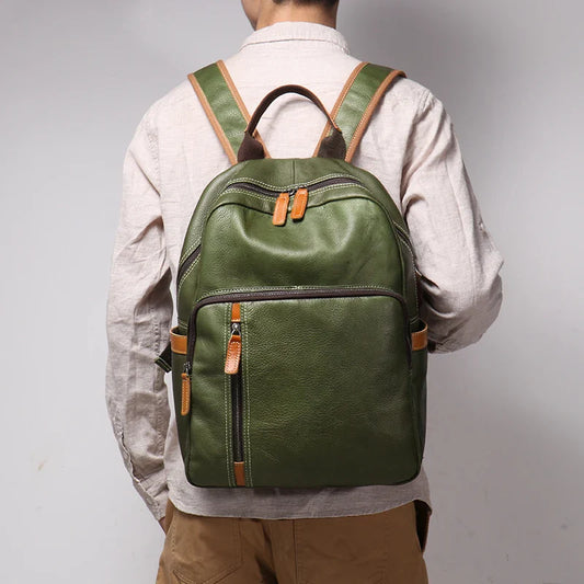Azzurro Genuine Leather Backpack