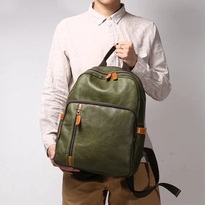 Azzurro Genuine Leather Backpack