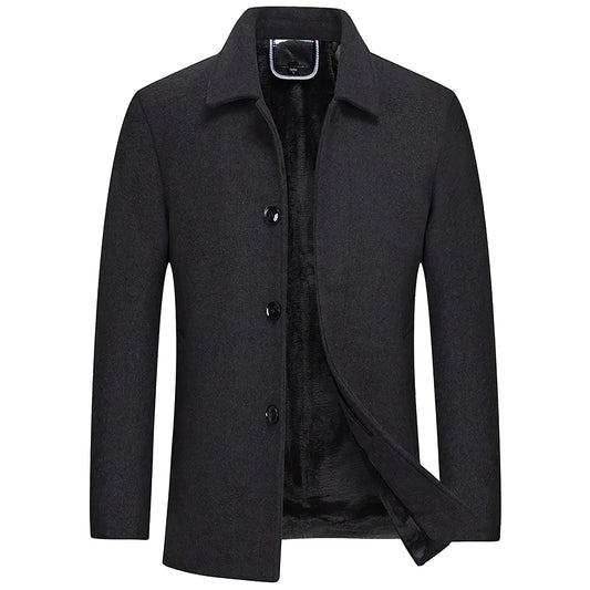 Sobretudo Masculino Curto de Lã Invoux Oslo