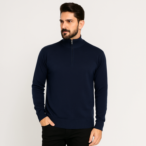 Suéter Básico com Zíper Invoux NVX125