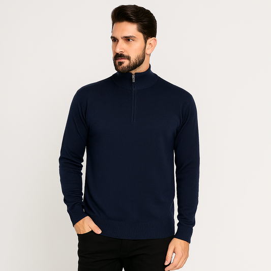 Suéter Básico com Zíper Invoux NVX125