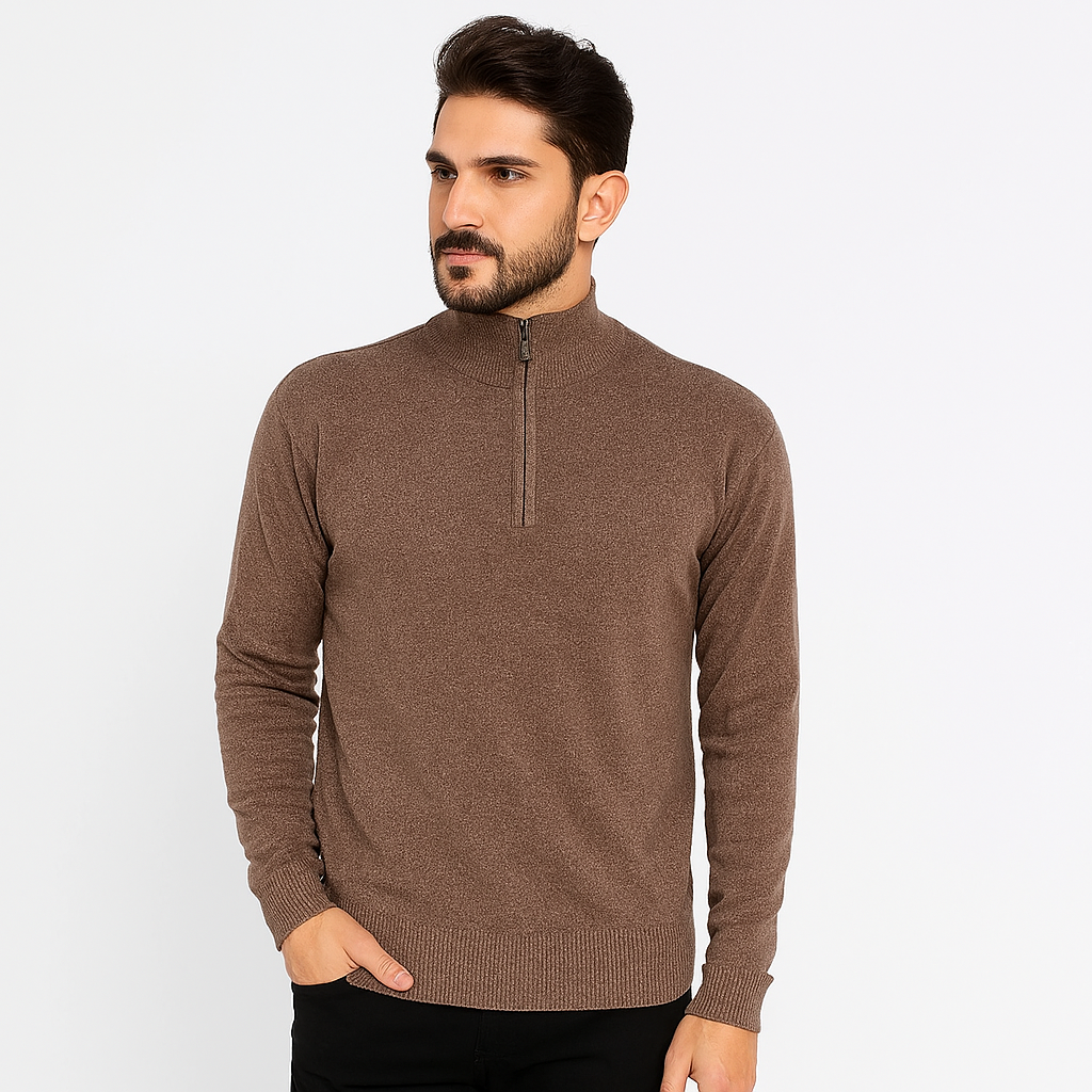 Suéter Básico com Zíper Invoux NVX125