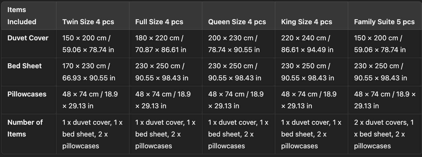 Moonlight Silk Bedding Set