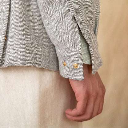 FEDERICO STEFANO LINEN & COTTON COAT