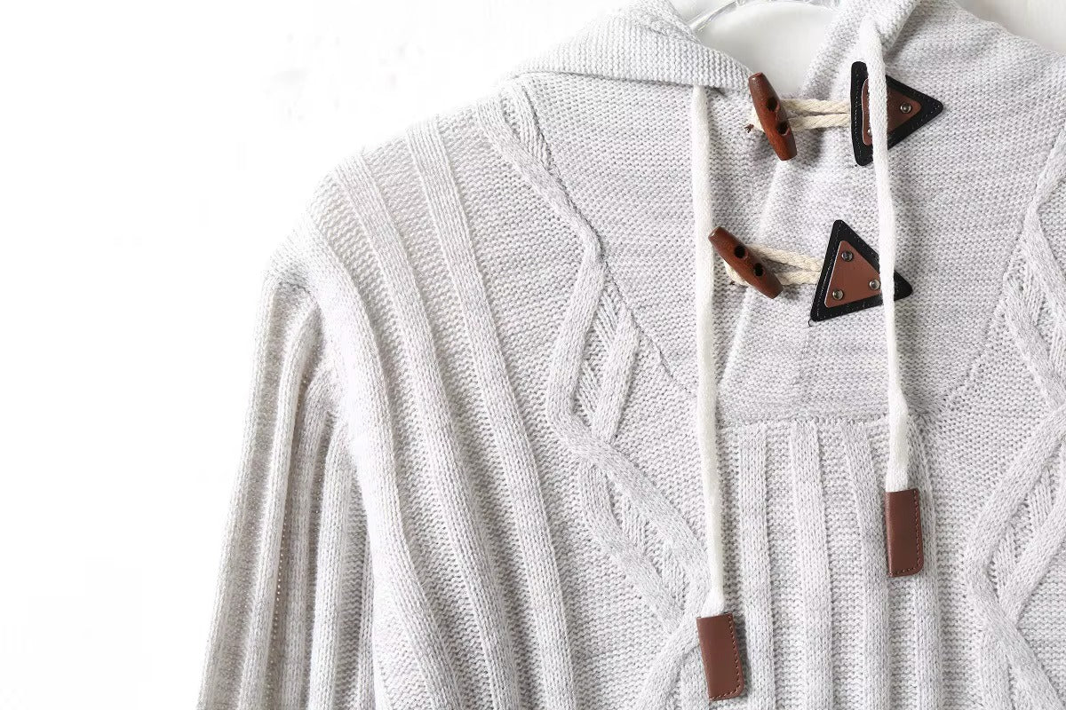MARCO TIZIANO BREATHABLE HOODED SWEATER