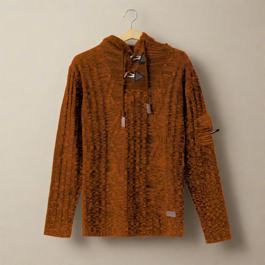MARCO TIZIANO BREATHABLE HOODED SWEATER