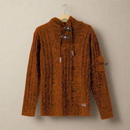MARCO TIZIANO BREATHABLE HOODED SWEATER