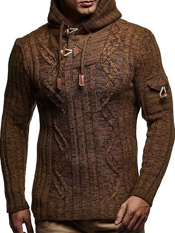 MARCO TIZIANO BREATHABLE HOODED SWEATER