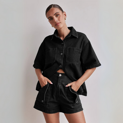 Kea Denim 2 Piece Set