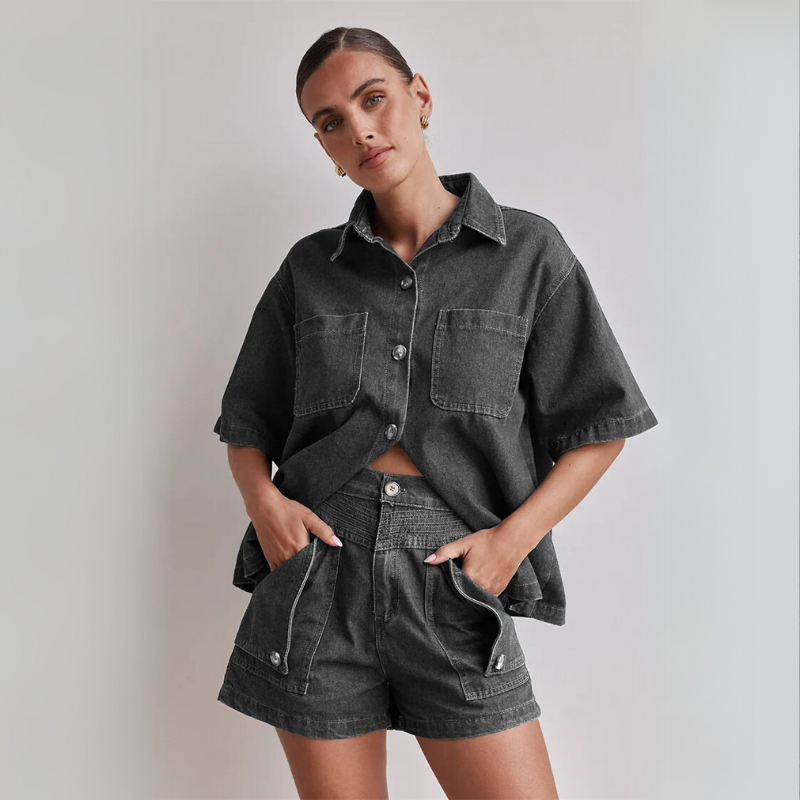 Kea Denim 2 Piece Set