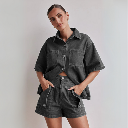Kea Denim 2 Piece Set